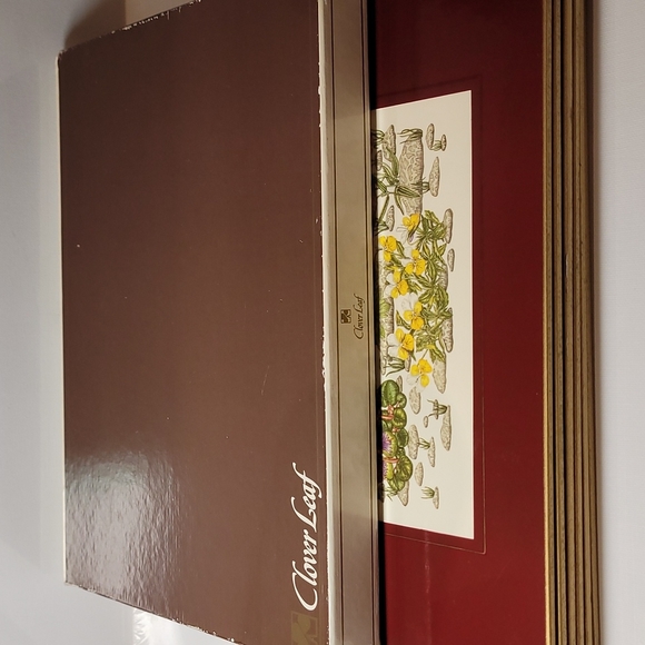 Vintage Clover Leaf table mats 6mats made in United Kingdom - Picture 8 of 9